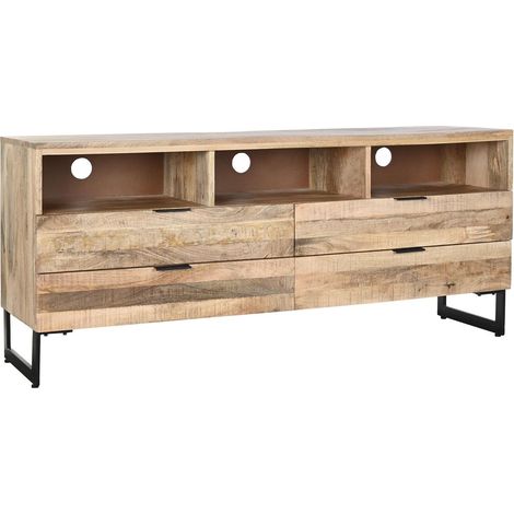Meuble Tv Mangue Métal 150X40X65 Naturel Naturel (1/5)