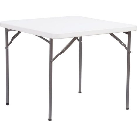 Tavolo Catering pieghevole86x86 H 74 Bianco (1/2)