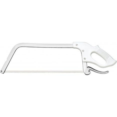 Scie américaine lame acier inox 50 cm manche polycarbonate blanc