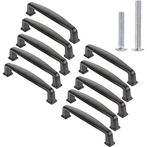 10 Stück 96 mm Schrankgriffe Schublade Schlafzimmermöbel - Crezuo