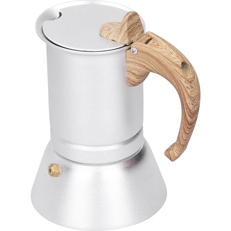 Cafetière Moka 150ml en Acier Inox Compatible Induction - Ustensile de Cuisine Maison