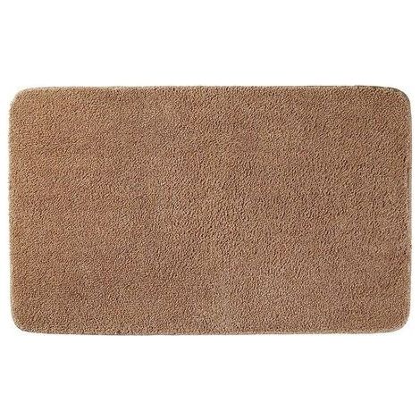 Tapis de bain antidérapant - Gris - Cake Velvet - 50x50 cm - Doux au toucher - Absorption d'eau efficace (1/5)