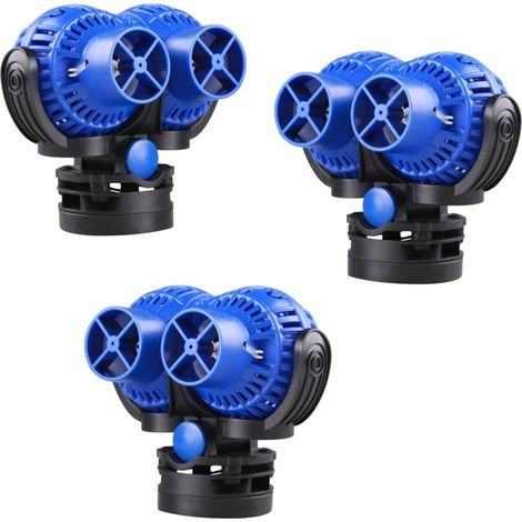 3 Pompes De Brassage Double Flux, 6000 l/h Pour Aquariums marins et eau douce