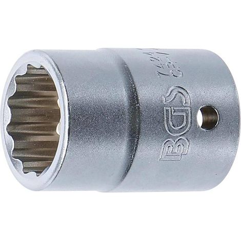 Douille pour Clé Douze Pans 20 mm - Acier, 24 mm L. - Précision et Robustesse, Zones Difficiles - D-Work (1/5)