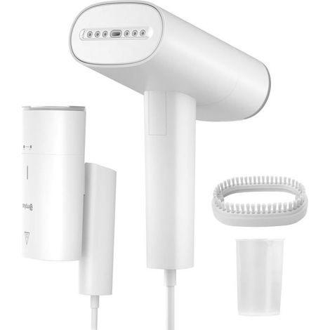 1 défroisseur à main, 1200 W, vapeur 22 g/min, réservoir 170 ml, usage vertical/horizontal, pour voyage et entretien quotidien