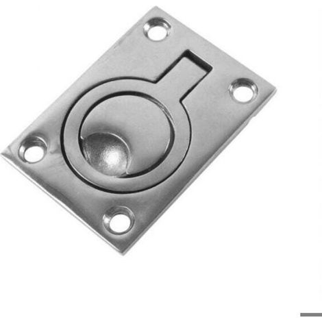 Poignée De Trappe Cachée - Acier Inoxydable 304 - Pour Armoires Bateau Portes Coulissantes - 65 X 46 Mm - 2 Pièces (1/4)