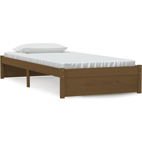 Maison Exclusive - Massivholzbett Honigbraun 90x200 cm