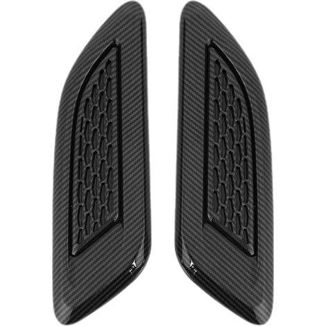 Cache de sortie d'air de capot pour Land Rover Discovery 4/5, Range Rover Evoque, Discovery Freelander 2 - Fibre de carbone (1 paire) (1/5)