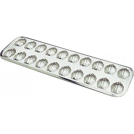 Plaque en fer blanc pour 20 madeleinettes