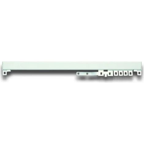 Binario 24x16, supporto per tappezzeria, asta per tende 200cm, bianco