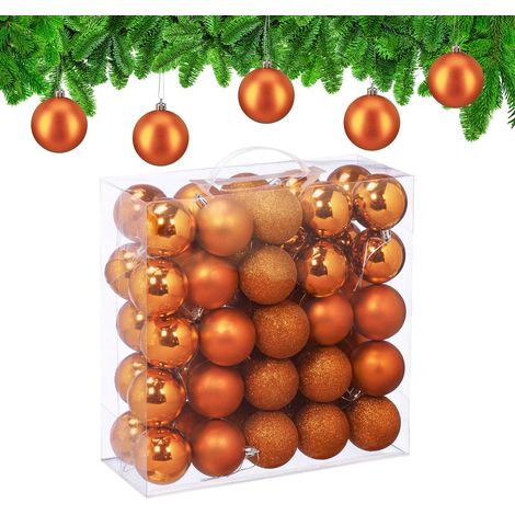 Christmas Tree Baubles Set, 3 Designs, Matte & Glossy (1/5)
