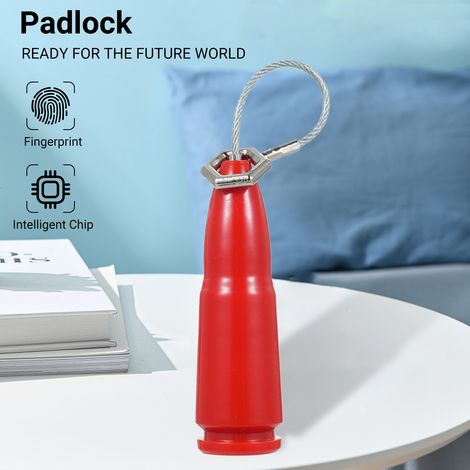 Mini cadenas à empreinte digitale, serrure intelligente pour portes d'armoires, antivol, pour sacs de sport, serrures à empreinte digitale étanches. (1/5)