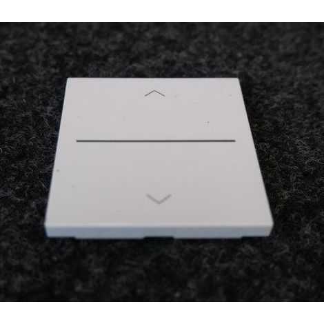 Enjoliveur blanc pure 1 poste 2 modules pour interrupteur volet roulant connecté série Gallery HAGER