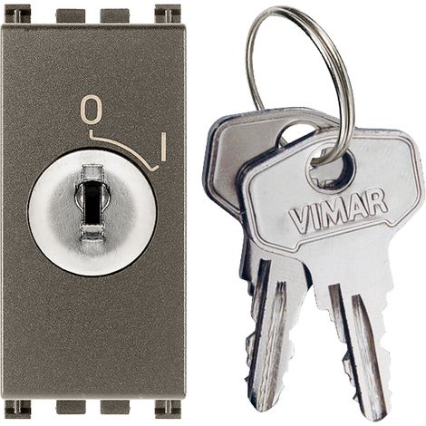 VIMAR - 19083.M Interruttore 2P 16(3)A +chiave Metal