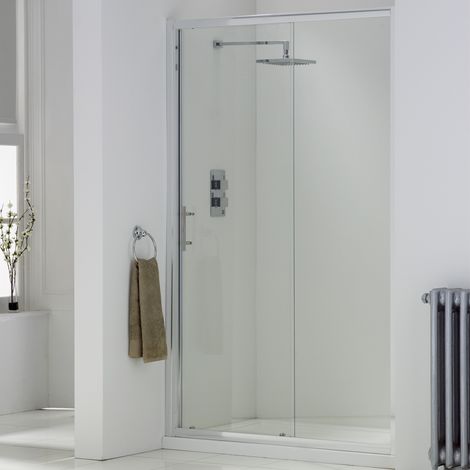 Orbit A6 Sliding Shower Door 1600mm Wide - 6mm Glass (1/5)