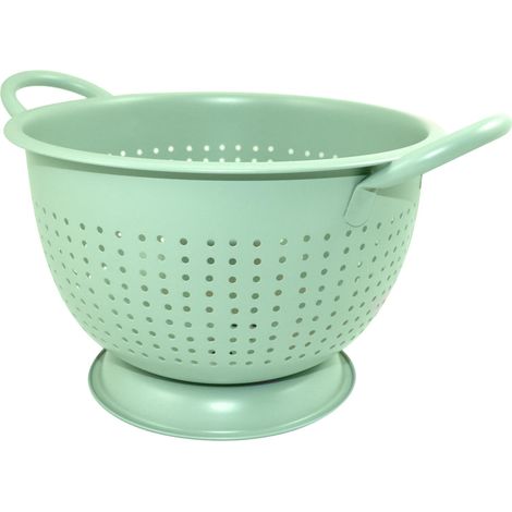 Fackelmann Colapasta extra profondo per scolare, lavare pasta, riso, verdure, materiale in acciaio inossidabile, con piede d'appoggio, dimensione Ø22 x 14 cm (1/5)