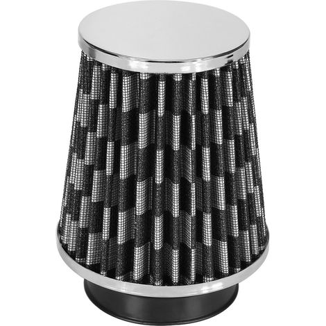 Filtre à air sport haute performance kit d'admission directe cône en maille noir pour voiture (1/5)