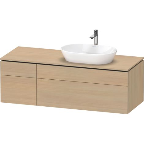 Duravit L-Cube Meuble sous-vasque avec consoles suspendues, avec