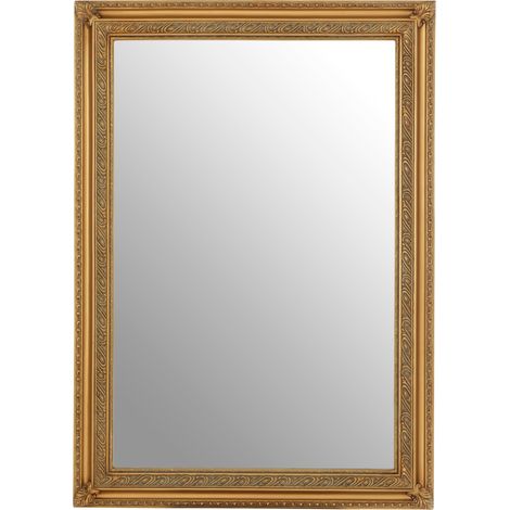 Premier Housewares Zelma Gold Finish Wall Mirror (1/4)