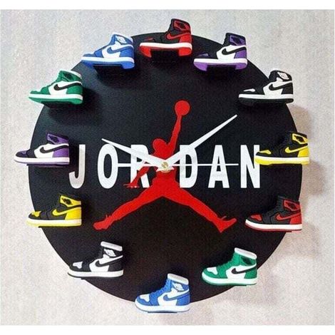 [JAMAIS UTILISÉ] Home 30cm AJ1-12 Horloge Murale , Cadran Horloge pour la Maison Salon Chambre Bureau Café Bar Decor (JORDAN)