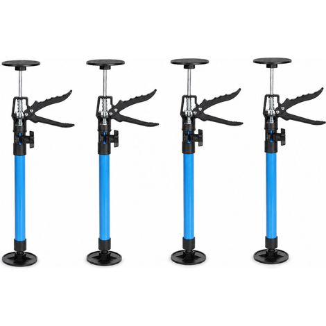 Wolketon Juego de 4 soportes telescópicos de montaje, 50-115 cm, 30 kg por barra, antideslizantes, para placas de yeso, montaje en techos y armarios (1/5)