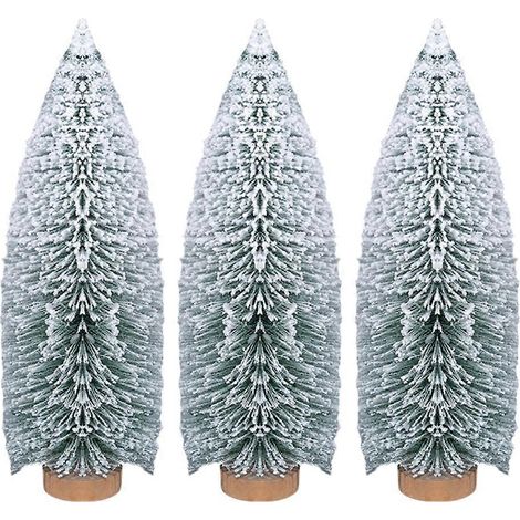 Mini sapin de Noël en forme de flocon de neige, décoration de bureau, petits objets de Noël, 30 cm (1/5)