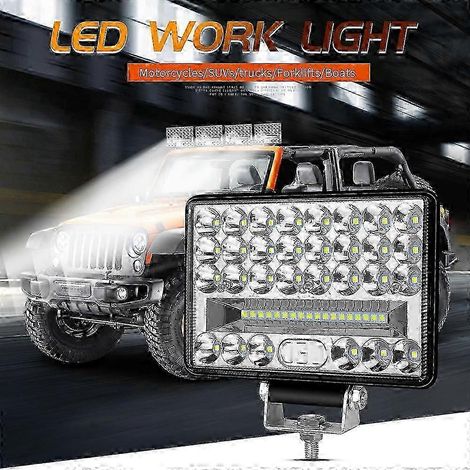 144W 48-LED Arbeitsscheinwerfer für Pkw, Lkw und Gabelstapler, 5-Zoll-Baustellenscheinwerfer, Spot-Flutlicht SZRH
