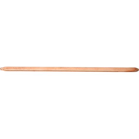 Caloduc Plat - Cuivre Étamage Brillant - 8 mm x 3 mm - Pour Refroidissement CPU DIY - 1 Pièce