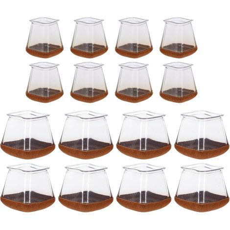 pour pieds de chaises et tabourets lot de 16 embouts carr s (1/5)
