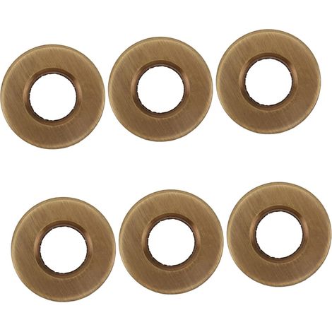 6pièces Couvercles De Trop - Plein Bronze pour Lavabo Lot de Accessoires (1/5)