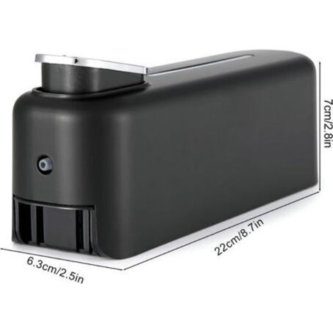 Aiperq – Distributeur de savon mural manuel 300ml – ABS noir – Installation facile – Fenêtre transparente pour niveau de liquide (1/3)