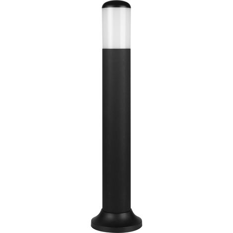 Forlight Indoo - Pollerleuchte für E27-Leuchtmittel mit 15W. Durchmesser 16cm. Gehäuse aus Polycarbonat. Außenbereich IP44. Farbe Schwarz