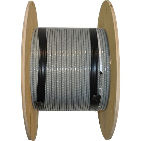 Câble métallique en Acier galvanisé, 3 mm x 100m, 52kg ( Prix pour 1 )