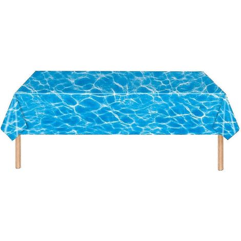 Nappe jetable 137 x 274 cm, guirlande lumineuse, vagues, plage, loisirs, mer profonde