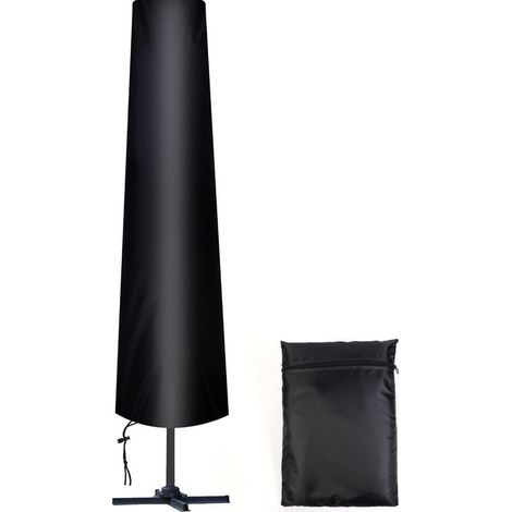 Pare-soleil à côtés droits, 300 cm de diamètre, en tissu Oxford 210D, comprend un sac de rangement et est résistant au vent, aux UV et à la neige. (1/5)