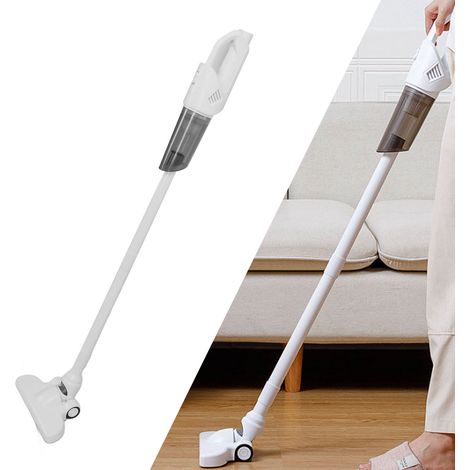 Aspirateur balai sans fil blanc, portable, multifonctionnel et puissant. (1/5)