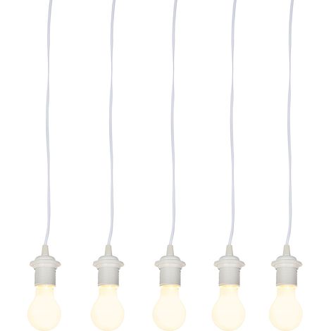 Moving Set of 5 Light Fittings White Incl. A60 Light Bulbs - Move
