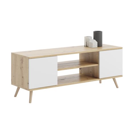 RTV Focus 155 cm roble artesanal blanco