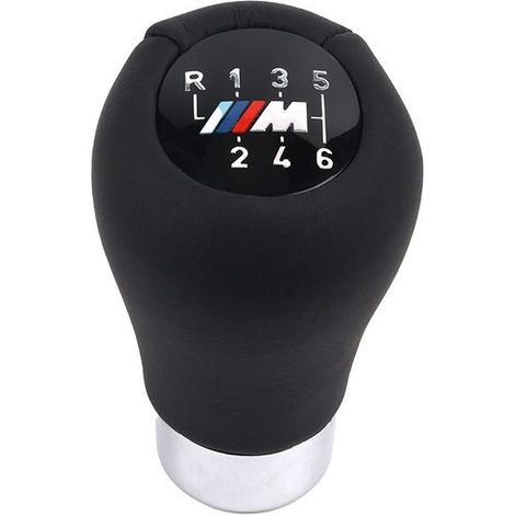 Pommeau de levier de vitesse sport en cuir 6 vitesses Série 3 E46 Série 5 E60 E61 LCI Série 6 E63 E64 LCI X3 F25 X4 F26