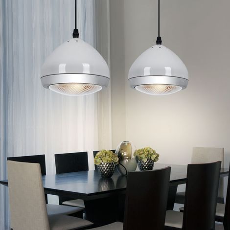Hängelampe Pendelleuchte Esstischleuchte Moderne Hängeleuchte schwarz goldfarben, Metall, 1x E27 Fassung, DxH 17x100 cm, 2er Set
