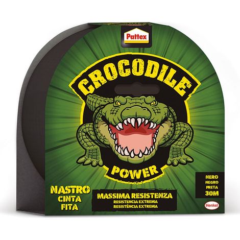PATTEX CROCODILE NASTRO ADESIVO - mt.20 nero (1/2)