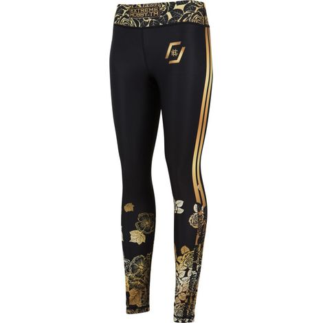 Sportleggings für Damen, rosa, XL, schwarz