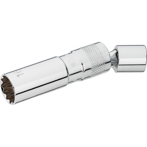 VIGOR Zündkerzen-Einsatz, 3/8 (10 mm) Vierkant hohl, Außen Doppelsechskant Profil, SW 16 mm (1/4)