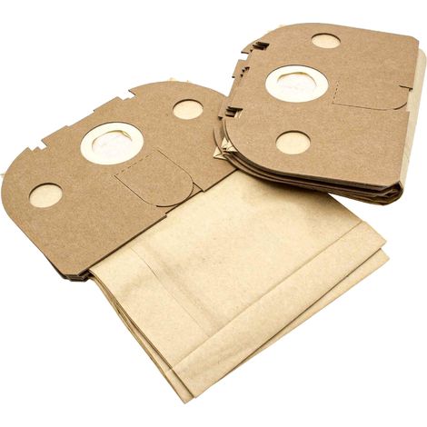 vhbw 10x Staubbeutel kompatibel mit Vorwerk Tiger VT 252, VT 250, VT 251 Staubsauger - 29,5cm x 22,5cm Sandfarben