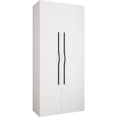Armario Hartford 562, Blanco, 246x110x42cm, Puertas de armario: Con bisagras, Número de estantes: 0
