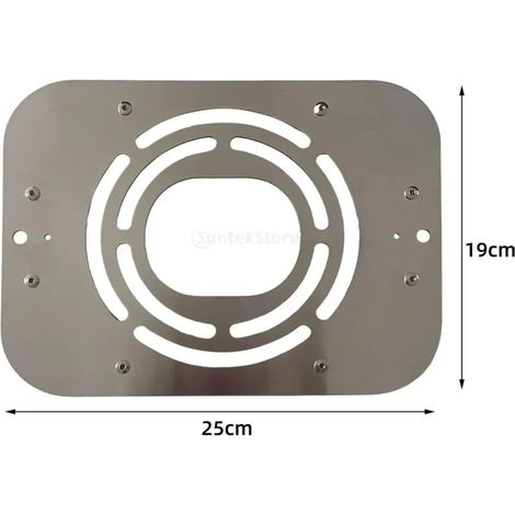 Support de poêle de tente en acier inoxydable, fixation pour poêle à bois, protection ignifuge, compatible avec les réchauds de camping portables. (1/5)
