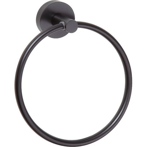 Sapho X-Round - Portasciugamani, nero XR411B (1/3)