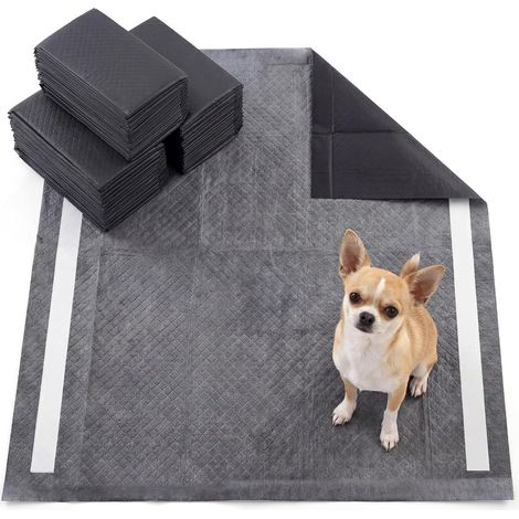 COSTWAY Tappetini Igienici per Cani al Carbone Attivo,6 Strati Impermeabili,Rapido Asciugatura,60cm