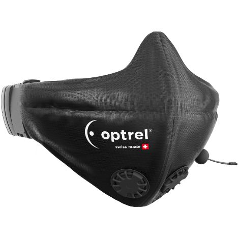 Masque facial demi-masque en textile Swiss Air, noir (4160.500)