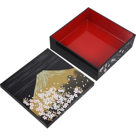 Boîte à bento traditionnelle japonaise de grande capacité, en (1/5)